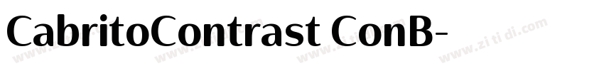 CabritoContrast ConB字体转换
